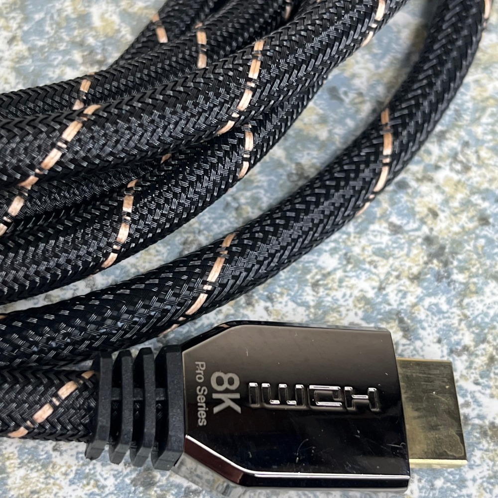 Arisen HDMI Cable 8K Pro Series 9 FT Black Braided Gold Plated High Speed Cord